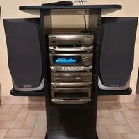 Stereo Hi-Fi Kenwood serie XD (con casse e mobile)