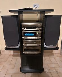 Stereo Hi-Fi Kenwood serie XD (con casse e mobile)