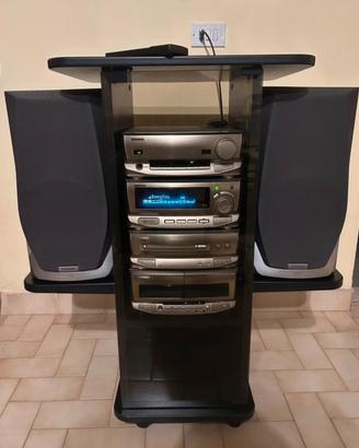 Stereo Hi-Fi Kenwood serie XD (con casse e mobile)