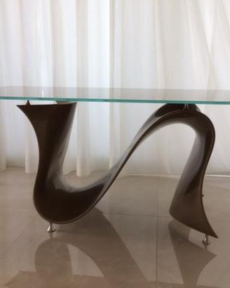 Tavolo Tonin Casa modello Wave - Colore Champagne