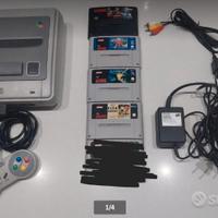 SuperNintendo snes Super Nintendo + 4 giochi