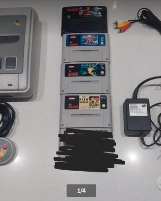 SuperNintendo snes Super Nintendo + 4 giochi