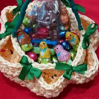 cestino pasquale uncinetto 