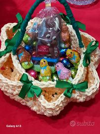 cestino pasquale uncinetto 