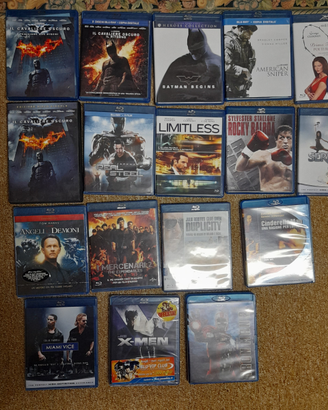 Dvd blue ray lotto 18 pezzi
