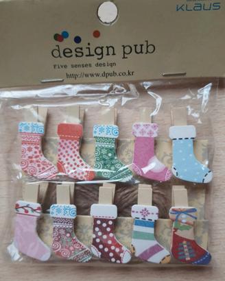 Mini mollette natalizie