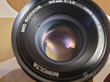 Minolta MD Rokkor 50mm f1,7con fungo