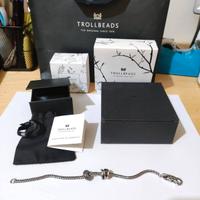 Trollbeads bracciale completo di chiusura  2 beads