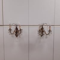 Applique in cristallo a goccia antiche parete 2