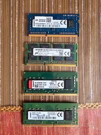 RAM VARIE SO-DIMM DDR3 E DDR4