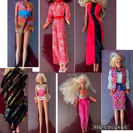 Lotto rari vestiti Barbie vintage