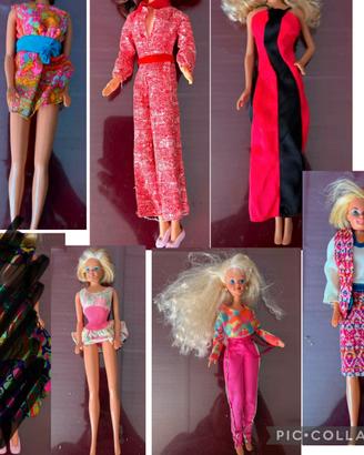 Lotto rari vestiti Barbie vintage
