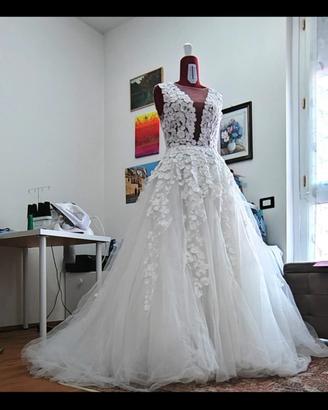 Abito da sposa, nuovo con cartellino marca Galvan