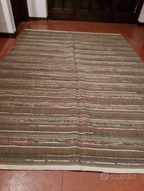 tappeto / pezzotto valtellinese grigio / nero