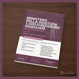Manuale Concorso Funzionari Giudiziari Completa