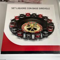 Set bicchierini con base girevole