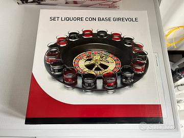 Set bicchierini con base girevole