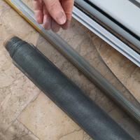 Zanzariera completa telaio metallo bianco porta