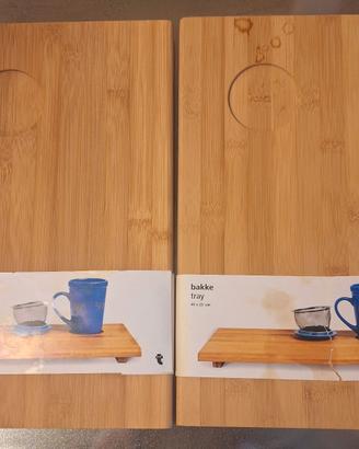2 Taglieri in legno 40x25 cm  Nuovi