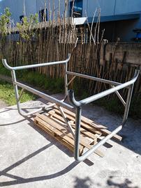 Portapali/portapannelli per cassone pic up zincato