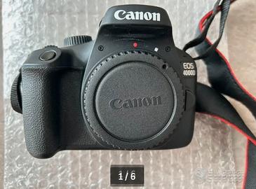 Canon EOS 4000D +obiettivo 18-55mm +accessori