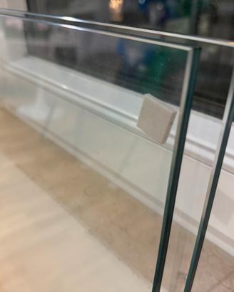 Pannello Vetro Nuovo 255 × 100 x 0,8 cm + morsetti