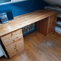 Scrivania legno abete L 1,60x H 0.73 x P 0.60