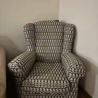Poltrona bergere + puff