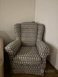 Poltrona bergere + puff