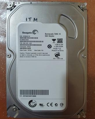 Hard Disk HDD Seagate Barracuda 3.5" 500gb