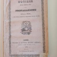 Notizia sull opera pia della propagazione della fe
