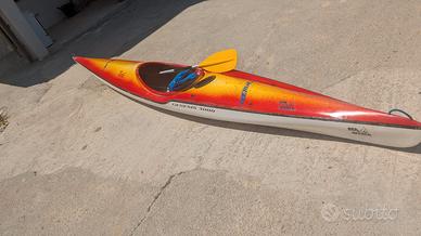 Kayak da mare Fiberline Genesis 3000 + canoa gonfi