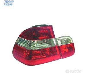 FANALI BMW E46 98-01 ROSSO BIANCO