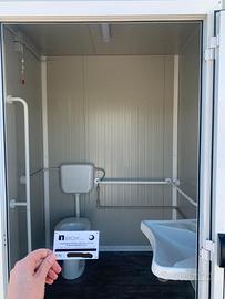 MONOBLOCCO 2X2 M BAGNO DISABILI BOX PREFABBRICATO