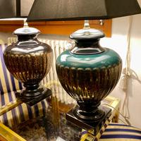 Capolavori coppia di grandi lampade in vceramica