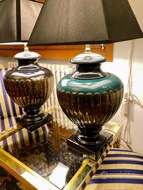 Capolavori coppia di grandi lampade in vceramica