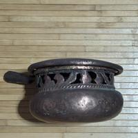 Antico Scaldaletto / Braciere in Rame Artigianale