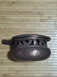 Antico Scaldaletto / Braciere in Rame Artigianale