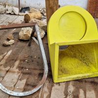 Tubi macerie edilizia , imbuto e telaio