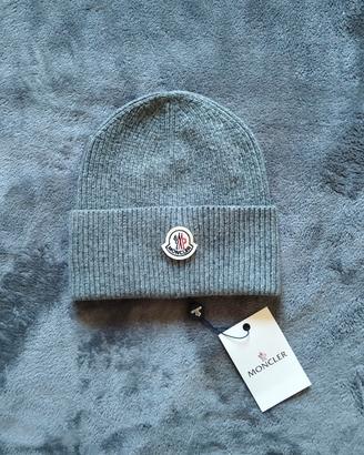 berretto moncler grigio, taglia unica