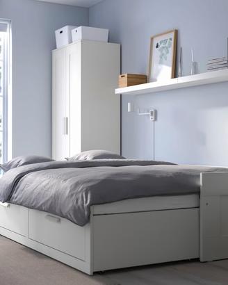 Letto Divano IKEA BRIMNES con 2 Cassetti - Bianco