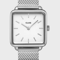 Orologio La Tétragone Watch Mesh, White, Silver