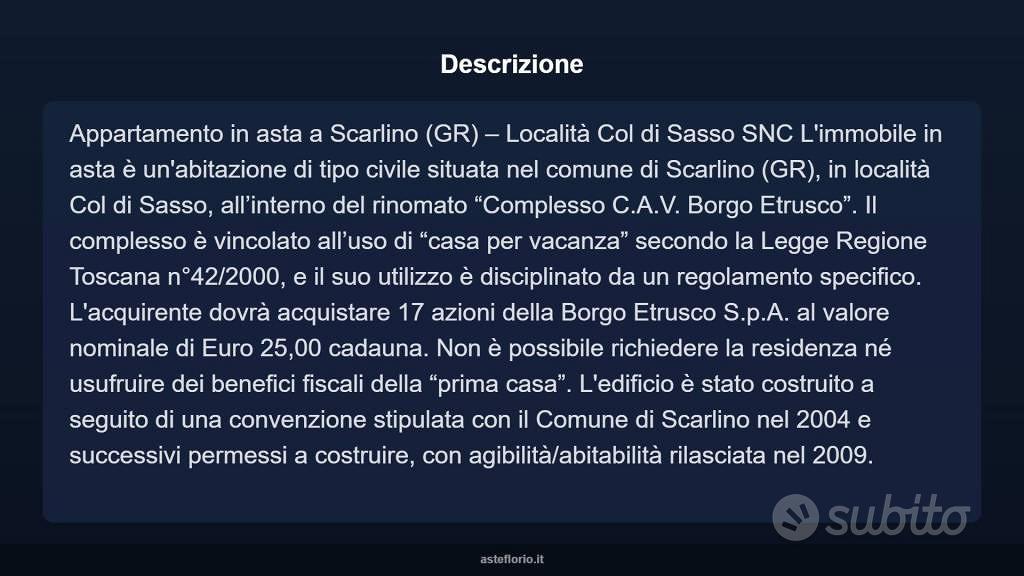 Appartamento – Scarlino, Col di Sasso, San Luigi - Altro