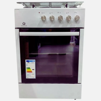 CUCINA A GAS CON FORNO A GAS 4 FUOCHI BIANCA 60 CM