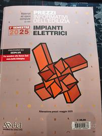 Prezziario DEI Impianti elettrici 1°Semestre 2025