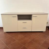 Madia Soggiorno laccata bianco 180 cm