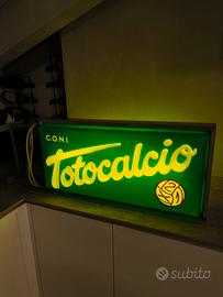 insegna vintage totocalcio 1x2