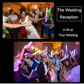 bastoncini luminosi led festa matrimonio bastoni