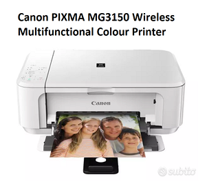 Canon PIXMA MG3150 ad inchiostro, wifi, bianca
