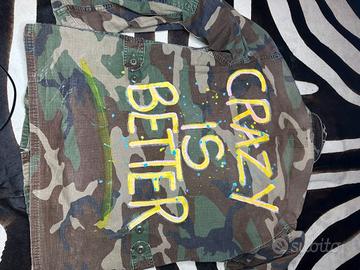 camicia militare vintage customizzata